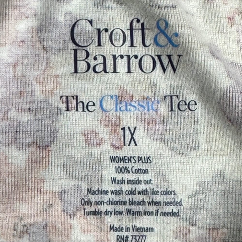 EUC Croft & Barrow Multicolor Floral Blouse Size 1X - Picture 12 of 16